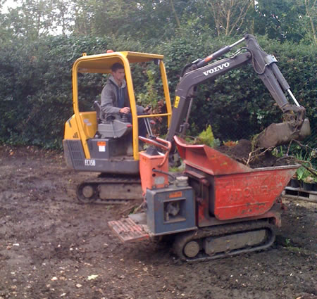 Mini Digger / Dumper hire service